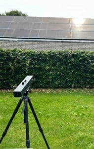 Meten van schitter van zonnepanelen