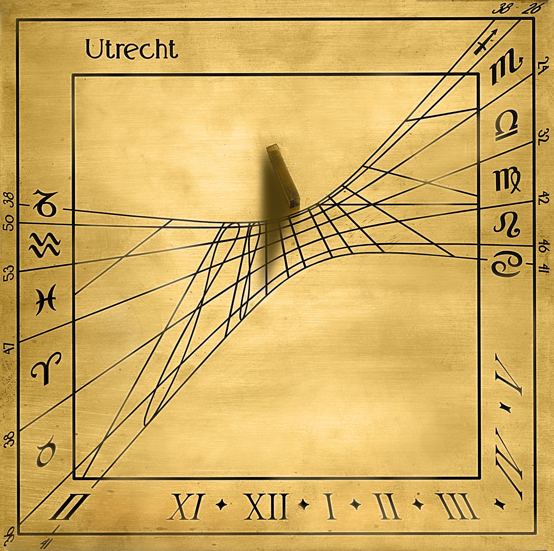 zonnewijzer met analemma's