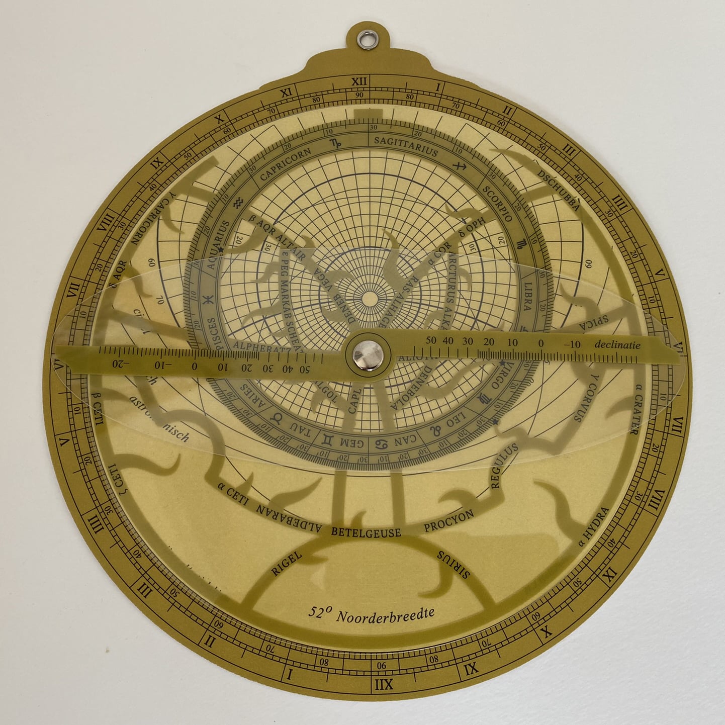 Voorkant astrolabium kunststof