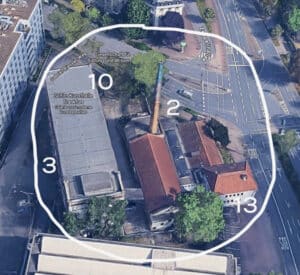 overzicht Schirn zonnewijzers Frankfurt