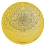 Plate of an astrolabe for latitude 52 degrees